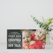 Style vintage Noël & Nouvel An Carte photo (Debout devant)