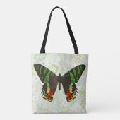 Style vintage Papillon coloré Sac fourre-tout flor (Dos)