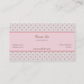 Style vintage Romantique Cadre boulangerie Carte d (Dos)