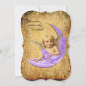 Style vintage Spirituel Lavender Angel Invitation (Devant)