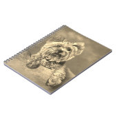 Style vintage Yorkshire Terrier Carnet spiral (Côté gauche)
