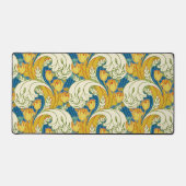 Style William Morris Tulp Tissu Floral sarcelle et (Recto)