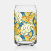 Style William Morris Tulp Tissu Floral sarcelle et (Verso)