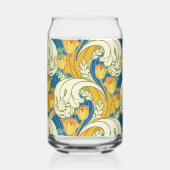 Style William Morris Tulp Tissu Floral sarcelle et (Gauche)