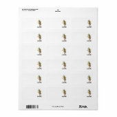 styles art et design étiquette de adresse (Feuille entière)