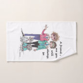 Styles Come and Go, Caricature sage, Aquarelle (Serviette à main)