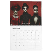Styles d'art gothique 2025 Calendrier (Mar 2026)