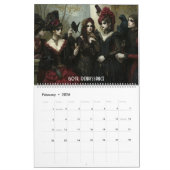 Styles d'art gothique 2025 Calendrier (Feb 2026)