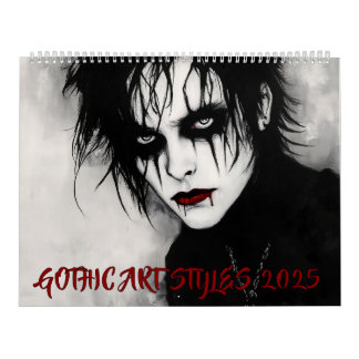 Styles d'art gothique 2025 Calendrier