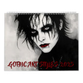 Styles d'art gothique 2025 Calendrier (Protection)