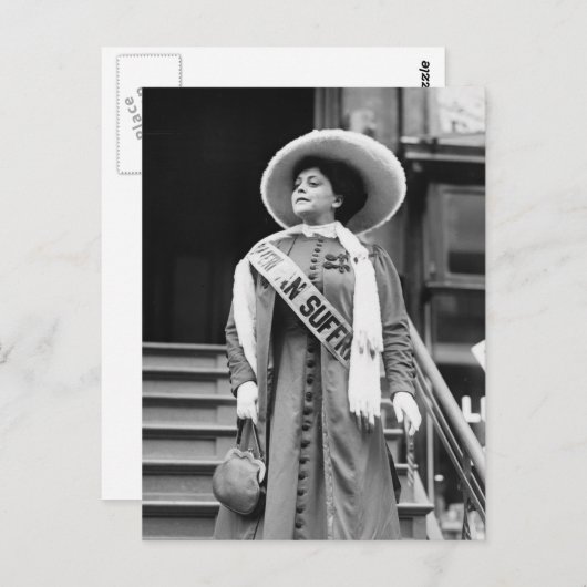 Stylin' Suffragette, 1908 Briefkaart (Voorkant / Achterkant)
