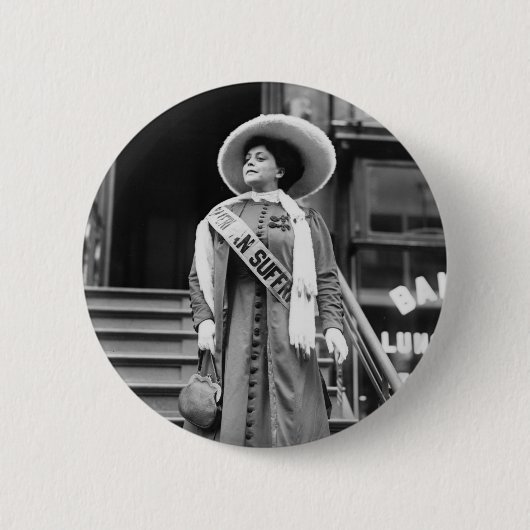 Stylin' Suffragette, 1908 Ronde Button 5,7 Cm (Voorkant)