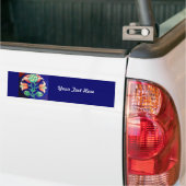 STYLISCH STROOMSTROOM/ RODE PINKGROENBLAUWVLOEISTO BUMPERSTICKER (Op Truck)