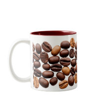 Stylische Kaffeebohnen Tasse