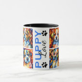 Stylisé Cute Puppies Coffee Mug (Centre)