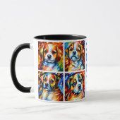 Stylisé Cute Puppies Coffee Mug (Gauche)