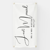 Stylisé Juste Marié Bannière de voiture (Verticale)