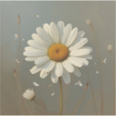 stylised blooming daisy paintings, sticker (Voorkant)