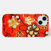 STYLISEERDE STROMEN, ZWARTE WITTE RIBBEN, GERELD Case-Mate iPhone CASE (Achterkant (horizontaal))