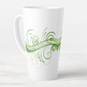 Stylish 17 oz Latte Mug with Bold Graphic Art (Angle gauche)