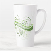 Stylish 17 oz Latte Mug with Bold Graphic Art (Droite)