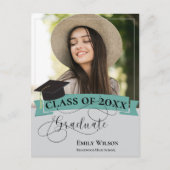 Stylish 2 Photo 2025 Graduation Party Invitation (Devant)