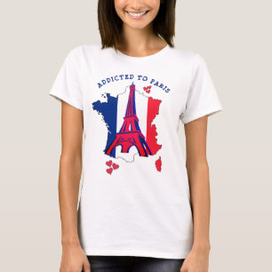 Stylish Addicated to PARIS T-Shirt