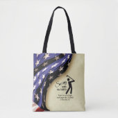 Stylish American Flag Golf Draagtas (Voorkant)