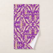 Stylish and Elegant Gold Marble Texture pattern (Serviette à main)