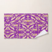 Stylish and Elegant Gold Marble Texture pattern (Serviette à main)