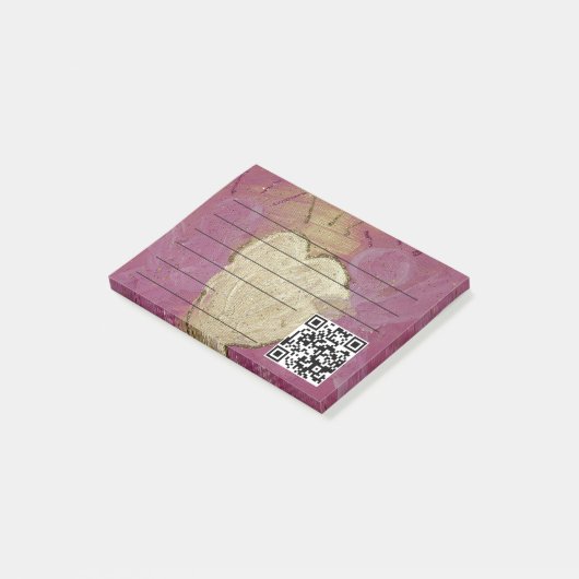 stylish angel of love with qr-code post-it® notes (Schuin)