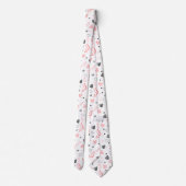 Stylish Anniversary Gift Tie Hand Drawn Hearts Stropdas (Achterkant)