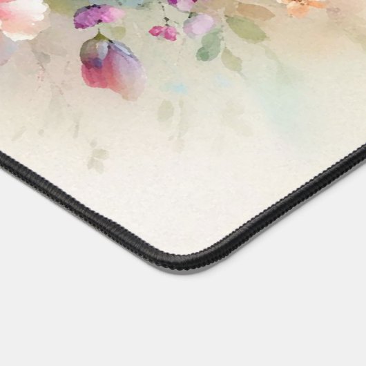 Stylish Aquarell Flowers Custom Name Monogram (Coin)