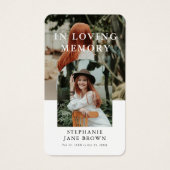 Stylish Arch 2 Photo Funeral Prayer Card (Devant)