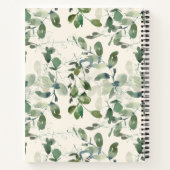 Stylish Autumn Botanical Greenery Name Recipe Notitieboek (Achterkant)