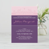 STYLISH BAPTISM INVITATIONS :: élégant 2P (Debout devant)