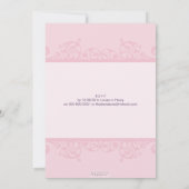 STYLISH BAPTISM INVITATIONS :: élégant 2P (Dos)