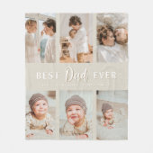 Stylish Best Dad Ever 6 Photo  Fleece Deken (Voorkant)