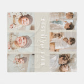 Stylish Best Mom Ever 6 Photo Fleece Deken (Voorkant (Horizontaal))