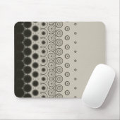 Stylish Black circles on White mouse pad Muismat (Met muis)