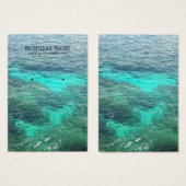 Stylish Blue Water Earring Holder Visitekaartjes (Voorkant /achterkant)