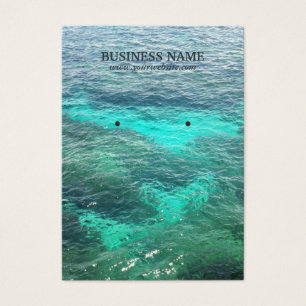 Stylish Blue Water Earring Holder Visitekaartjes