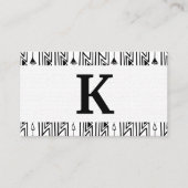 Stylish Boho Pattern Square Visitekaartje (Voorkant)