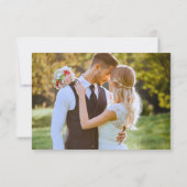 Stylish Boho Patterned Mariage Merci Cartes (Dos)