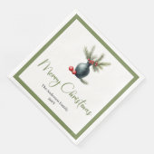 Stylish Boho Rustic Christmas Bouquet Dinner  Servet (Hoek)