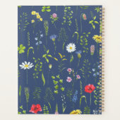 Stylish Boho Wildbloemen Floral Blue Specialized Planner (Achterkant)