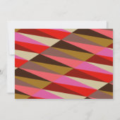 Stylish Bold 60s Geometric Border Personalized Bedankkaart (Achterkant)