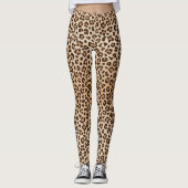 Stylish & Bold Leopard Print Leggings (Voorkant)