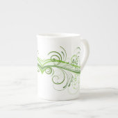 Stylish Bone China Mug with Bold Graphic Art (Devant droit)