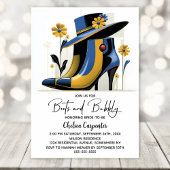 Stylish Boots and Bubbly Bridal Shower Kaart